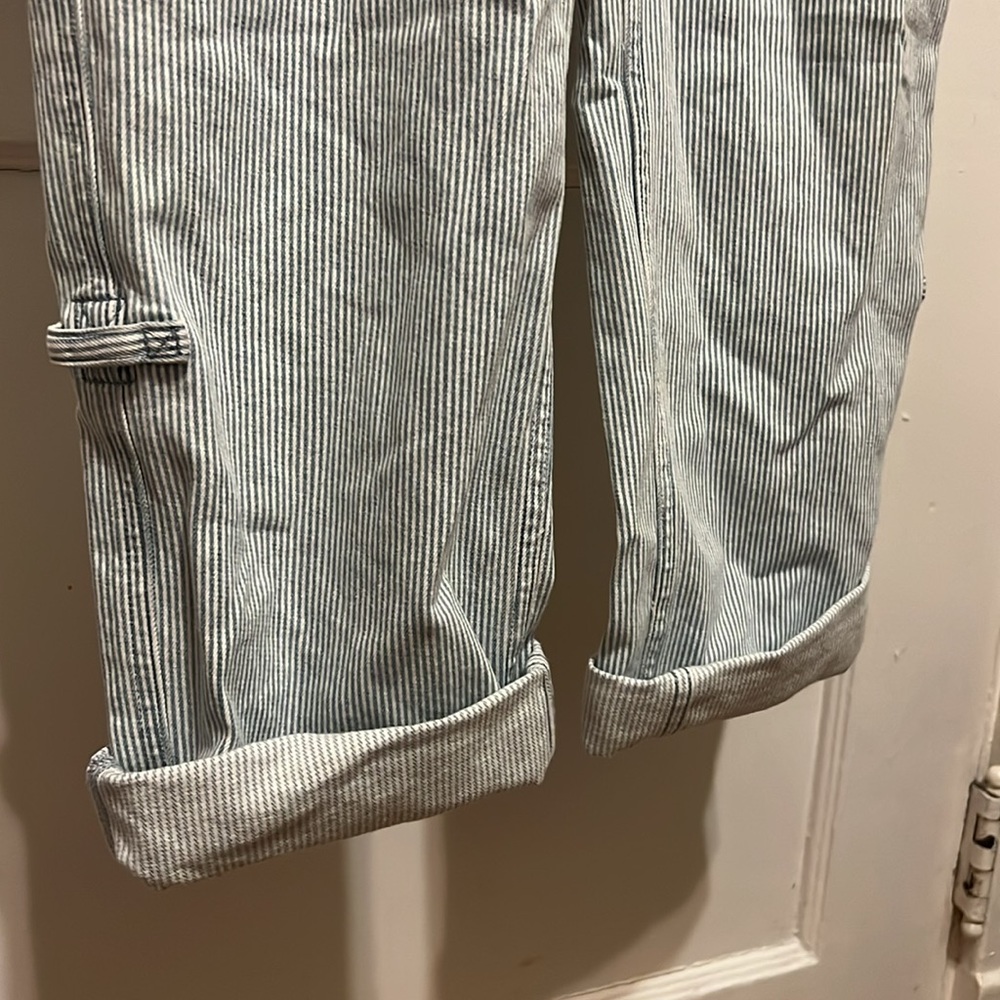 Duluth Trading Co Light Wash Denim Overalls - Pale Blue - Picture 5 of 8